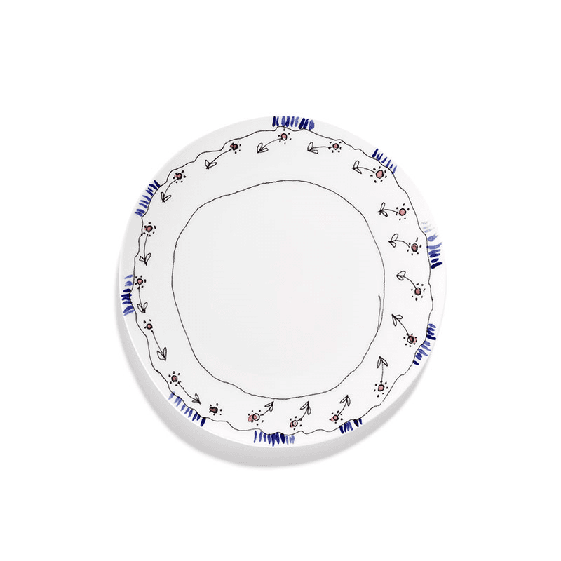 Midnight Flowers by Marni Set of 2 Plates, Anemone Milk