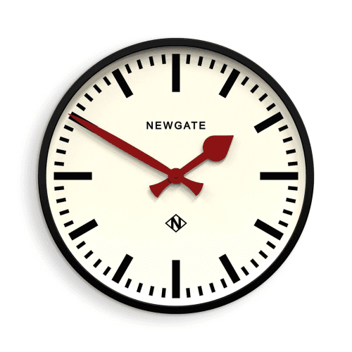 Image showing the Putney Wall Clock, Black Metal product.