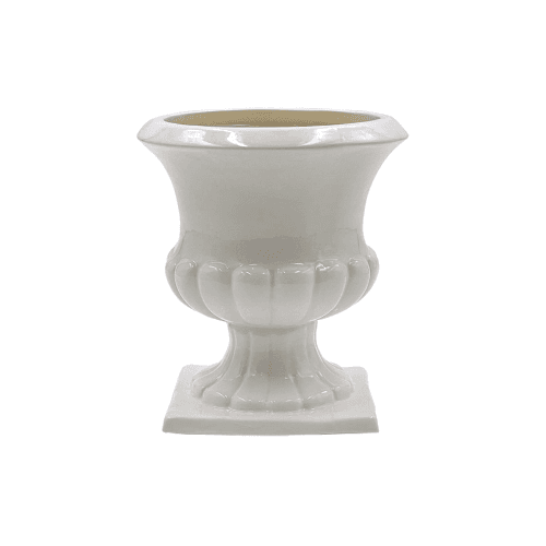 Image showing the Fluted Vase, H15.5cm, Cream product.