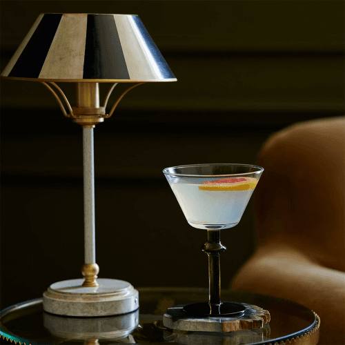 Image showing the Purdy Wireless Table Lamp and Shade, Blue product.