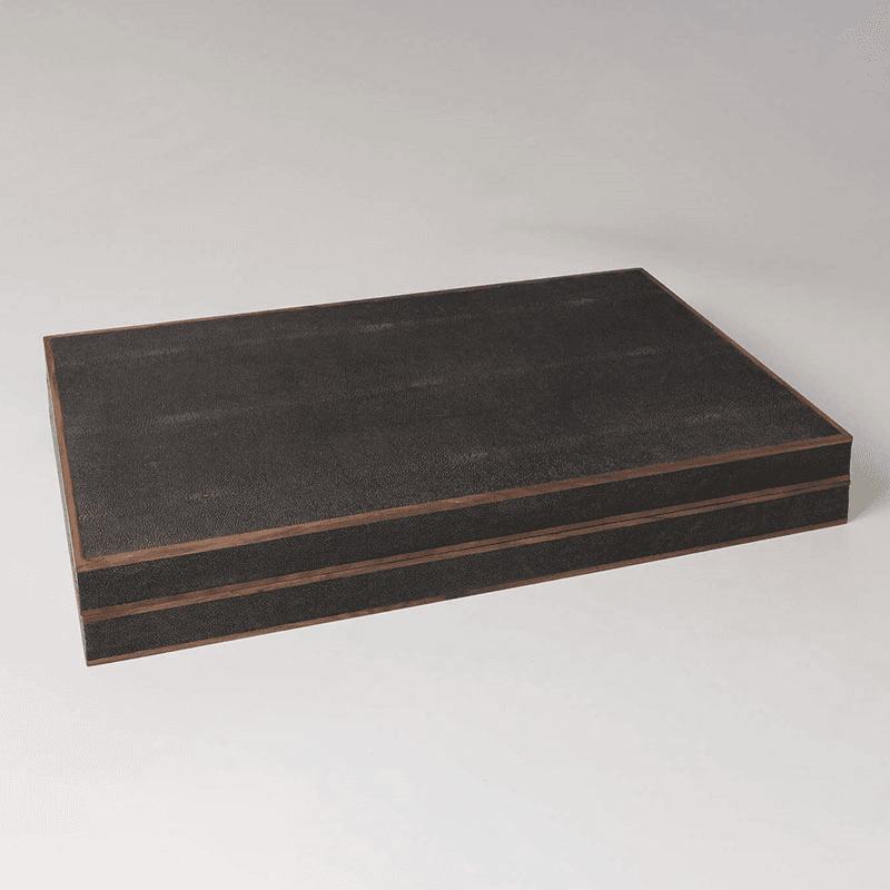 Backgammon Board, 54 x 34cm, Seal Brown Shagreen