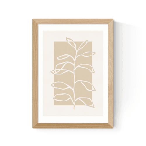 Image showing the Alisa Galitsyna Framed Botany Print, Oak product.