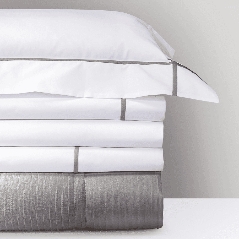 Athena - 500 Thread Count Cotton Percale King duvet cover, 240 x 220cm, Platine