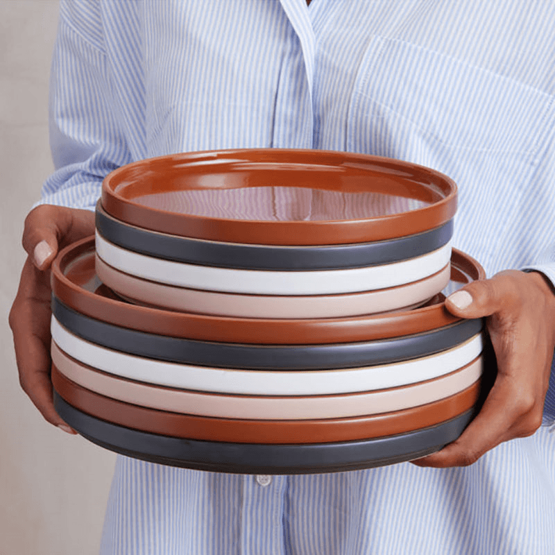 Set of 4 Dessert Plates, 15cm, Steam