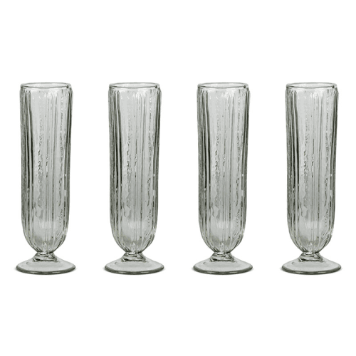 Image showing the Sigiri Set of 4 Champagne Glasses, Clear product.