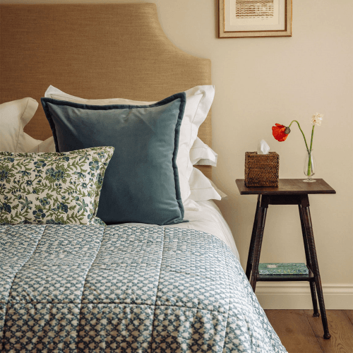 Image showing the Clara Bedspread, Denim product.
