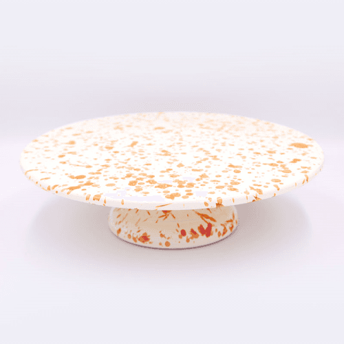 Image showing the Splatter Cake Stand, D25.5cm, Burnt Orange product.