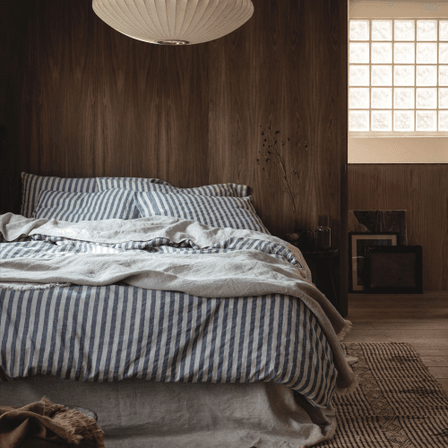 Image showing the Pembroke Stripe Duvet Cover, Super King, Atlantic product.