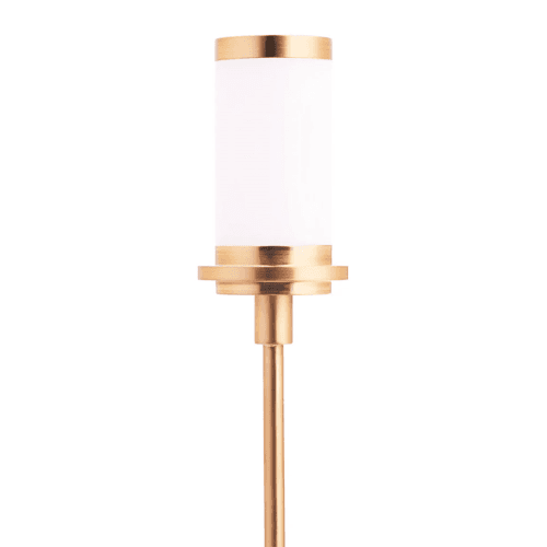 Image showing the Reed Rechargeable Table Lamp, 24.5 x 12cm, Brass product.