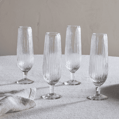 Image showing the Otuba Set of 4 Champagne Flutes product.