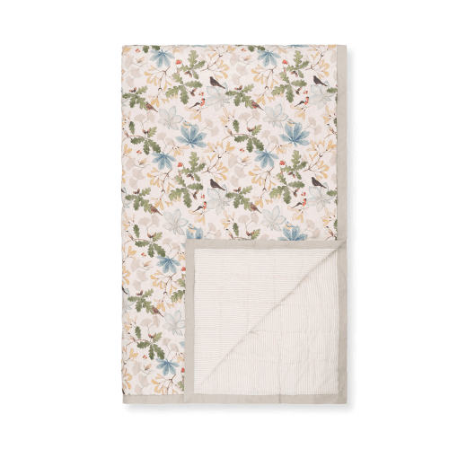 Image showing the Orchard Birds Quilt, Stone product.