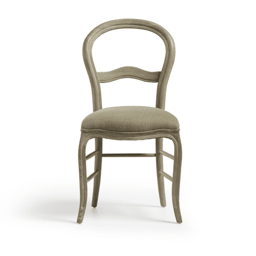 Image showing the Brinley Linen Dining Chair, Dark Lichen product.