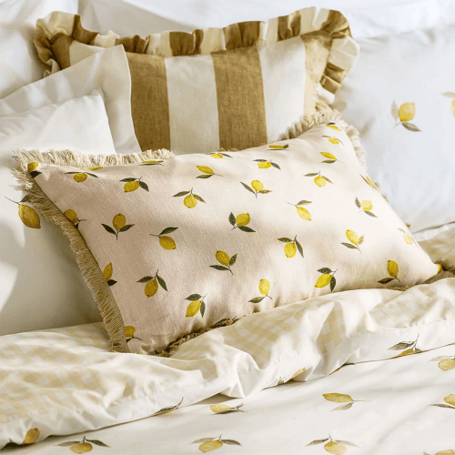 Image showing the Lemons Cushion, Natural product.