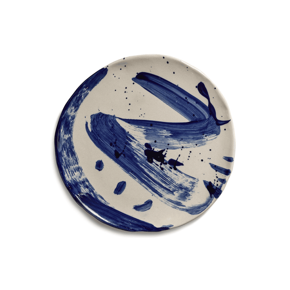 Sophia by Marie Michielssen Set of 4 Breakfast Plates, Beige Blue