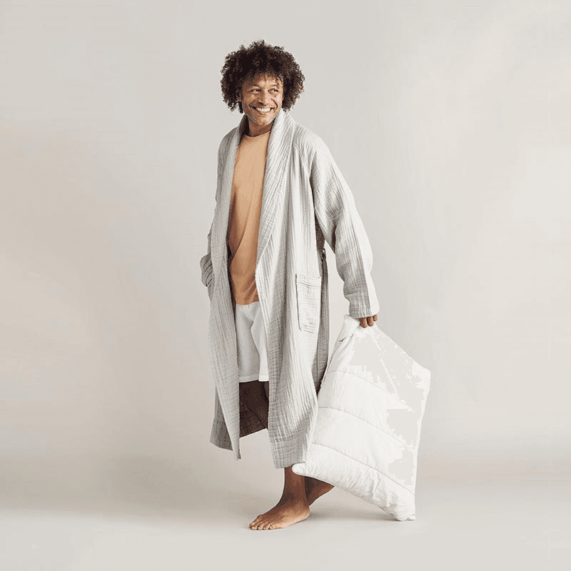 The Dream Cotton Robe, Medium, Clay