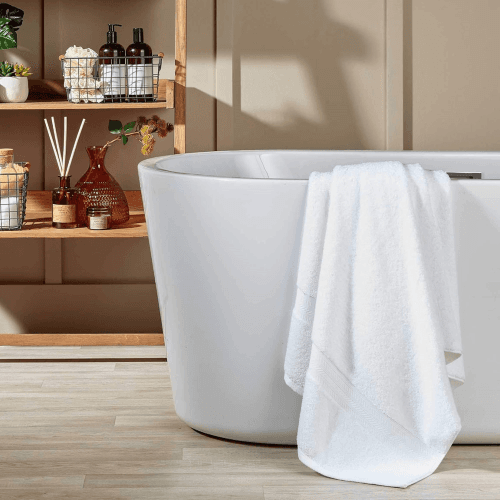 Image showing the Renaissance Bath Sheet, White product.
