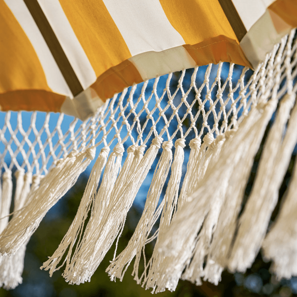 Summerleaze  Teak Stripe Parasol