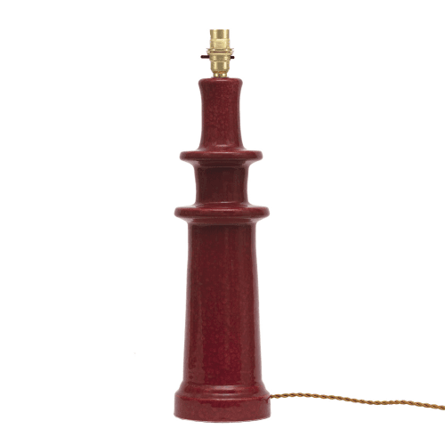 Image showing the Candlestick Lamp Base, H40cm, Carmine product.