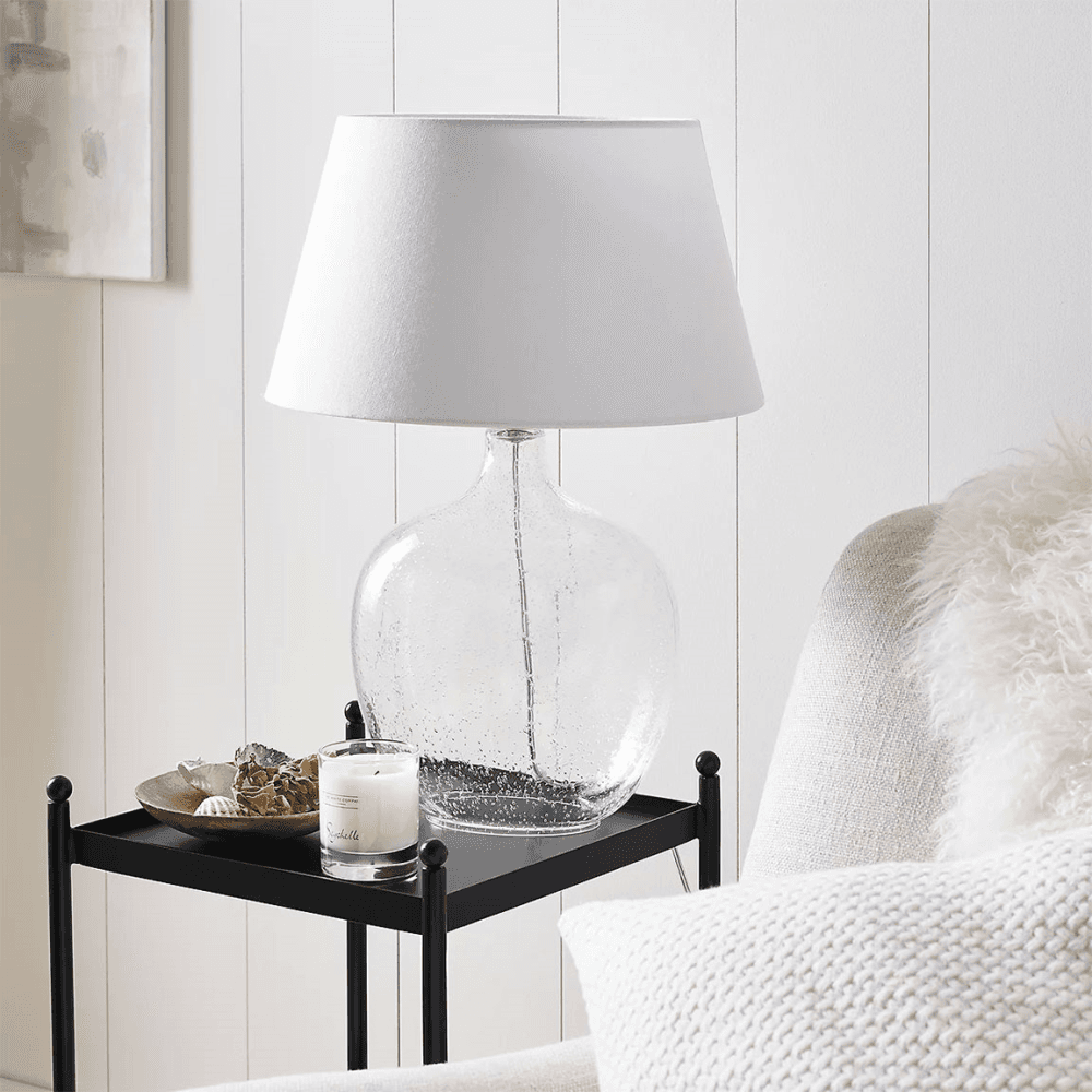 St Ives Table Lamp, Clear Glass