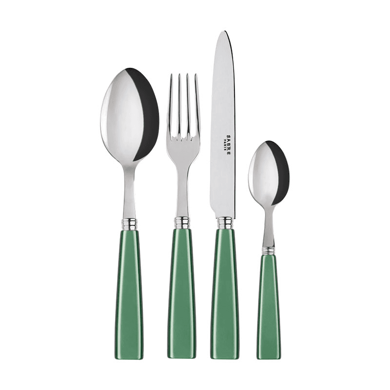 Icone 4 Piece Cutlery Set, Garden Green