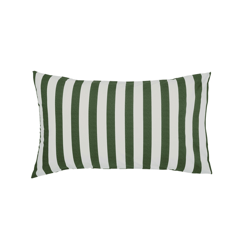 Hibiscus Pair of Pilllowcases, Green