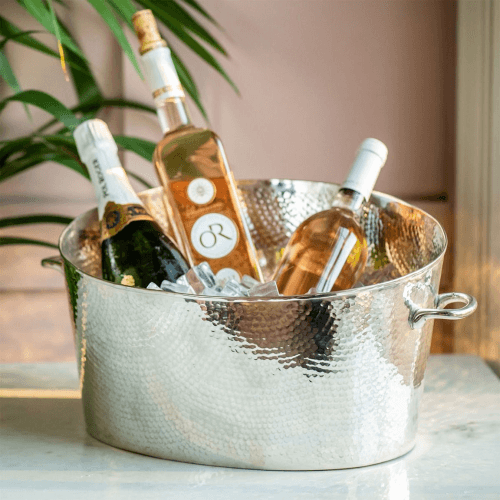 Image showing the Palace Champagne Bath, Large, Silver Plate, Stainless Steel And Brass product.