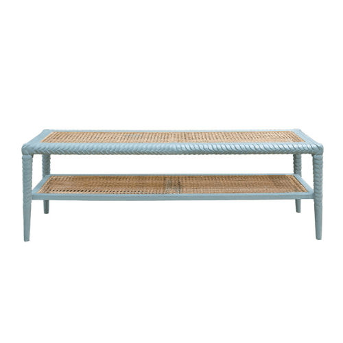Image showing the Pavillion Ottoman, Blue product.