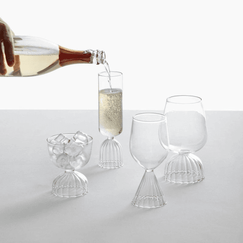 Image showing the Tutu White Wine Glass, Clear product.