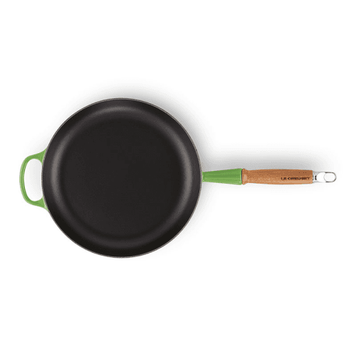 Image showing the Signature Cast Iron Frying Pan with Wooden Handle, D28 cm, Bamboo product.