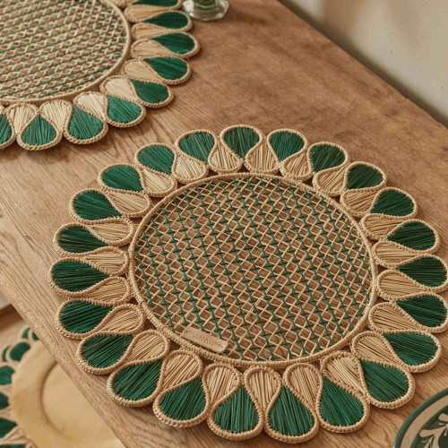 Image showing the Lupita Placemat, Teal product.