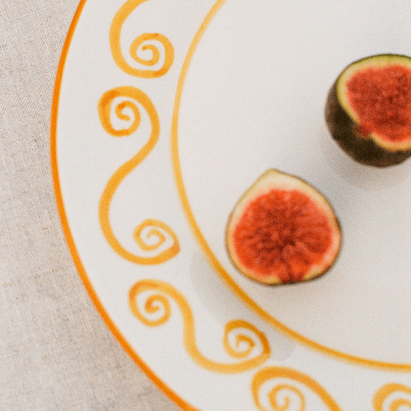 Javea Set of 2 Serving Plates, Sunglow