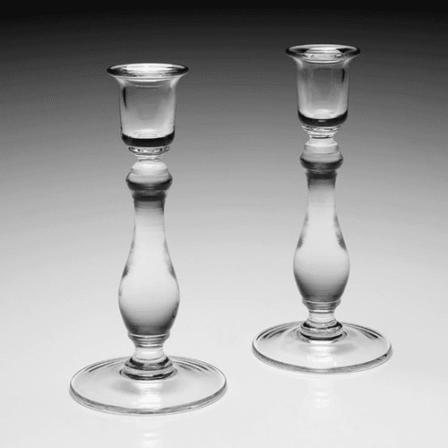 Image showing the Meryl Pair of candlesticks, 20cm, Crystal product.