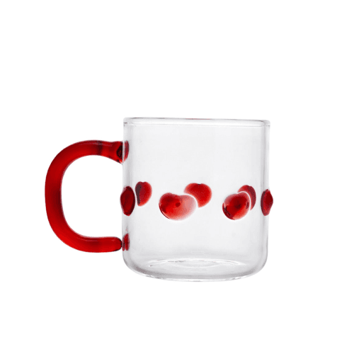 Image showing the Handblown Espresso Cup, Red product.