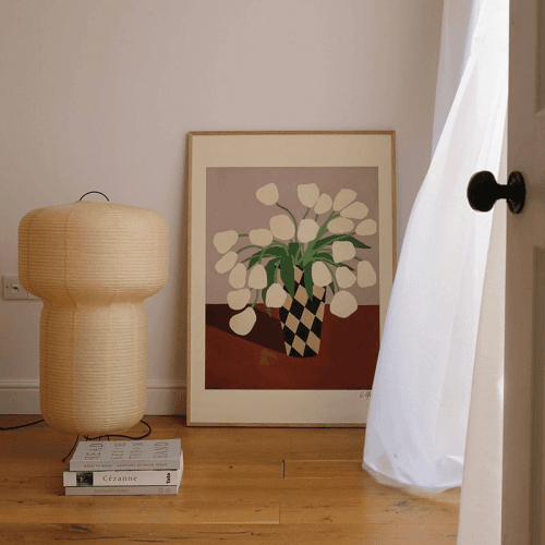 Image showing the Carla Llanos Tulips Print, 40 x 50cm, Multi product.