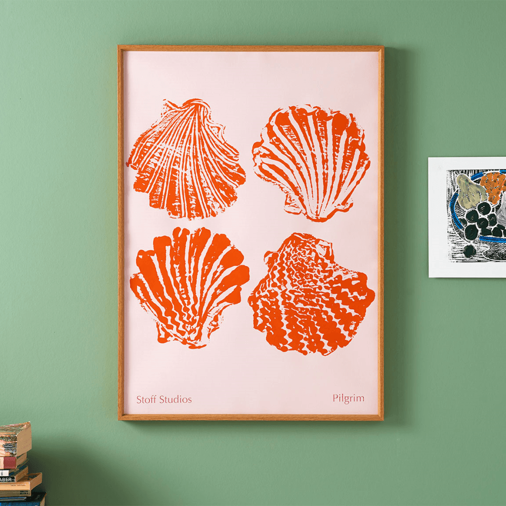 Pilgrim  Print Waxed Oak Frame, Fruit Salad