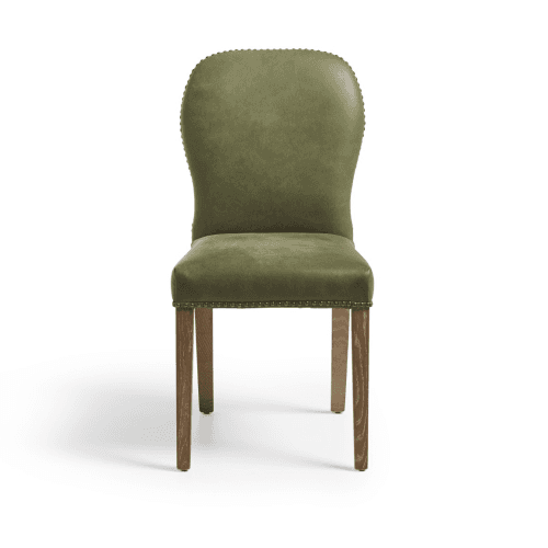 Image showing the Stafford Leather Dining Chair, Spruce product.
