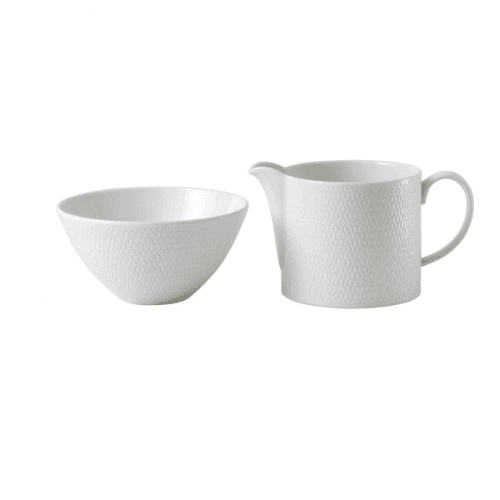 Image showing the Gio Sugar and Creamer Set, White/ Bone China product.