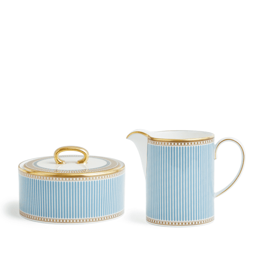 Image showing the Helia 2 Piece Creamer and Sugar Set, Mint Green product.