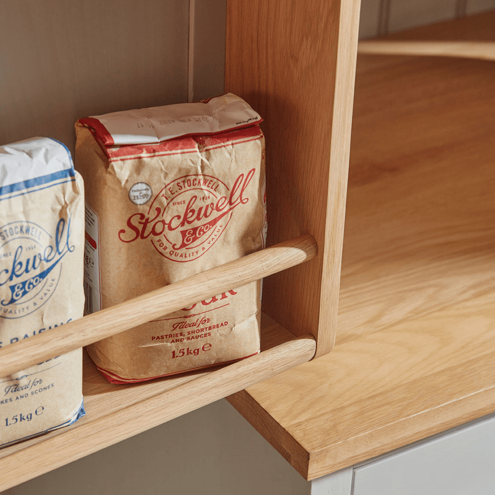 Hanne Larder Cabinet, Grey/Oak