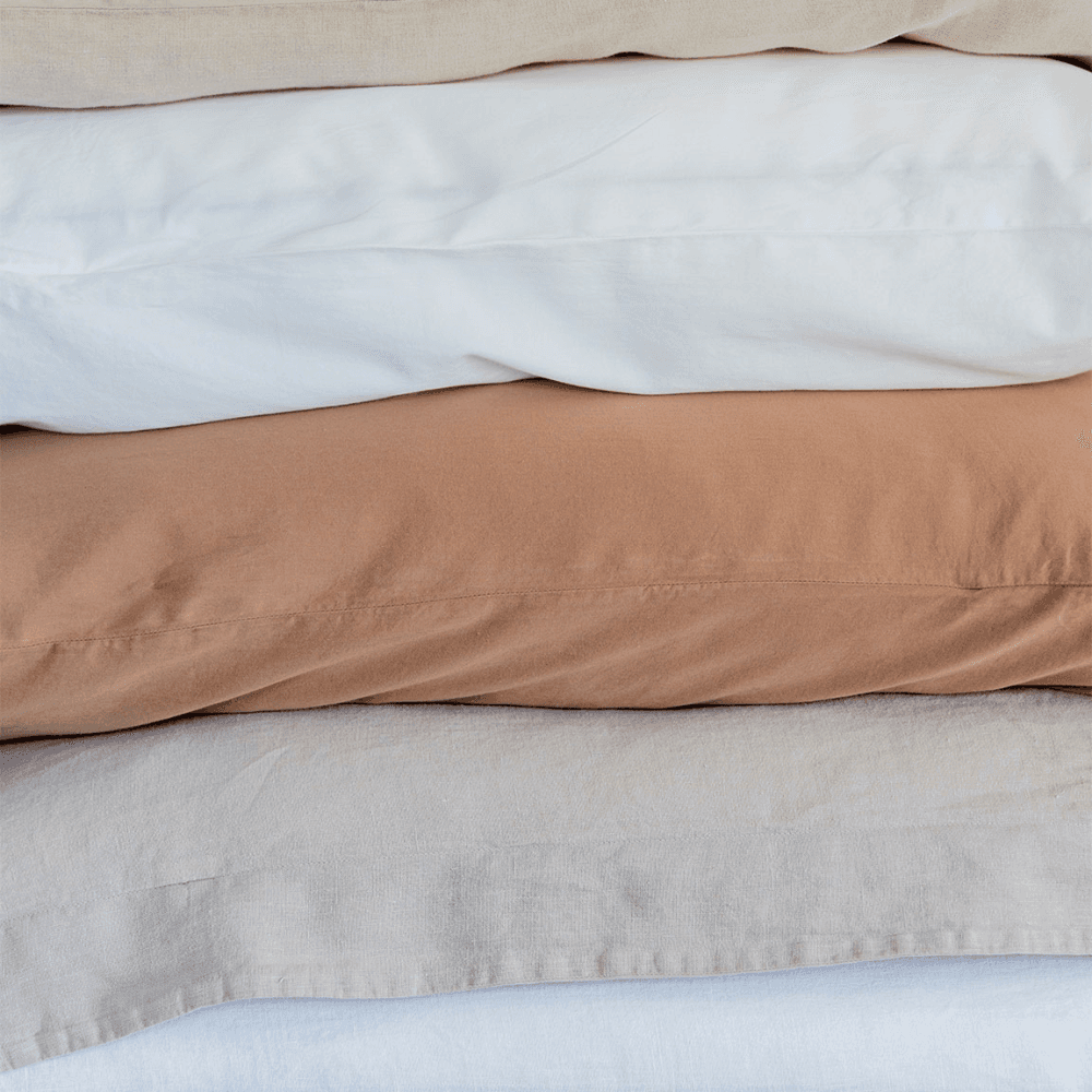 Hemp & Organic Cotton Pair of Housewife Pillowcases