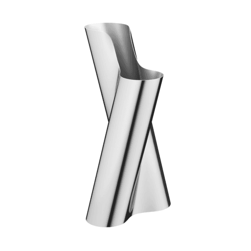 Image showing the Lituus Floor Vase, Stainless Steel product.