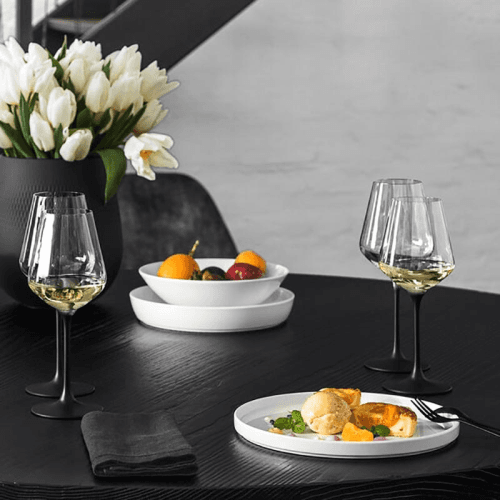 Image showing the Manufacture Rock Set of 4 White Wine Glasses, Clear product.