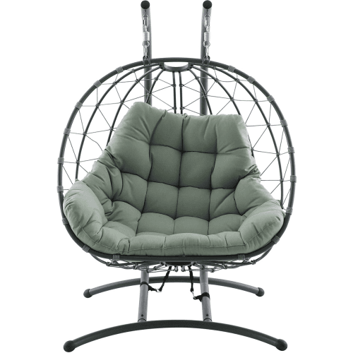 Image showing the Lyon Outdoor Double Hanging Chair product.