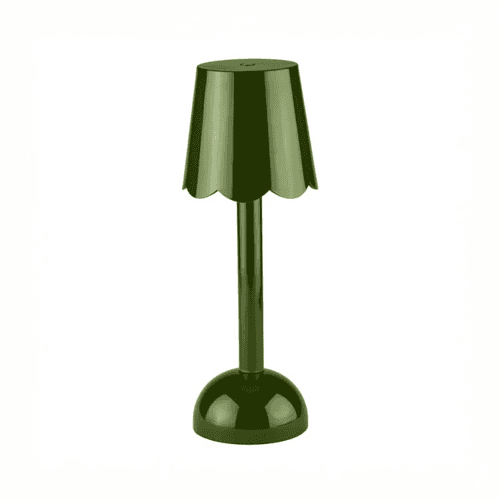 Image showing the Rechargeable Scallop Wireless LED Lamp, 28cm, Khaki product.