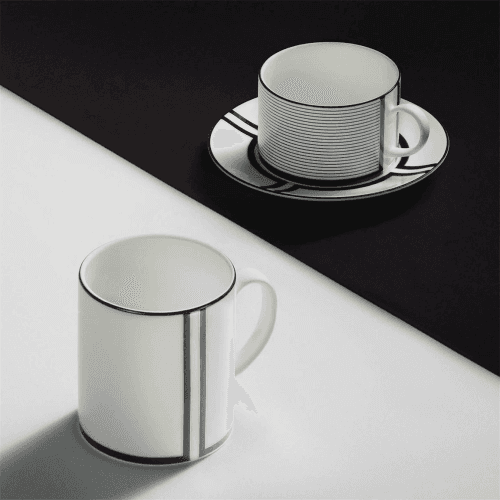 Image showing the Luxe Graphite Mug V2, Black & White product.