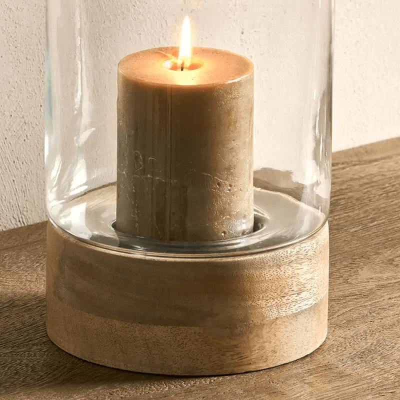 Idha Lantern, Brown/Clear