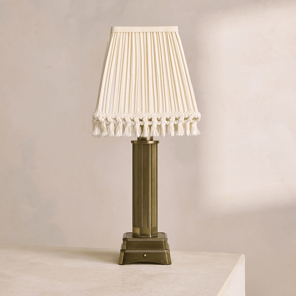 Oxford Portable Lamp, Antique Brass