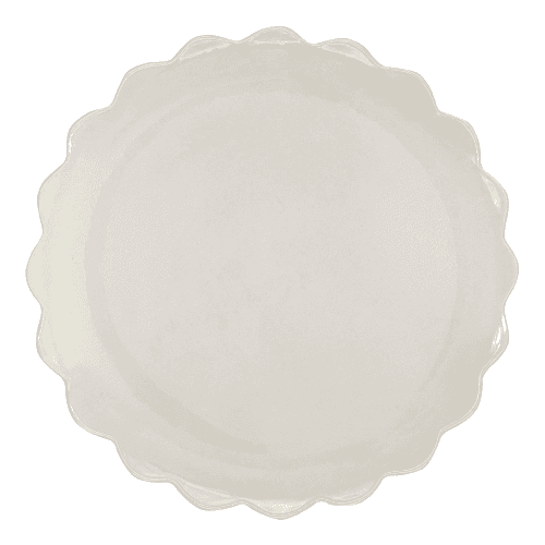 Image showing the Scalloped Charger Plate, Cream product.