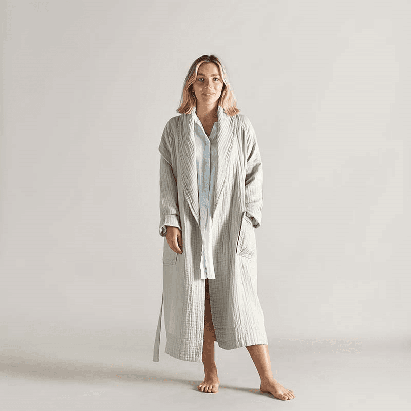 The Dream Cotton Robe, Small, Clay