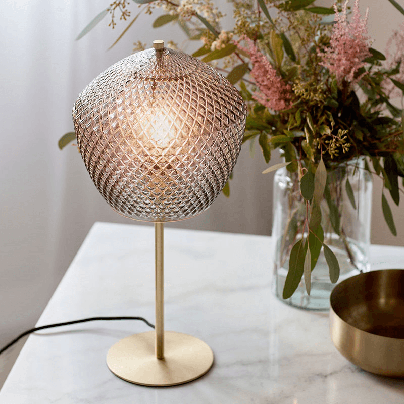 Orbiform Table Lamp, Smoke